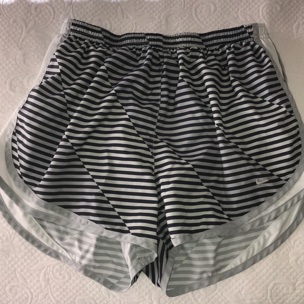 Grey/Black stripped Nike shorts